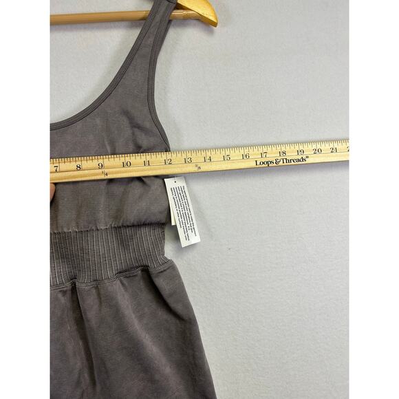 Aeropostale Gray Seamless Workout Bodysuit Medium Active Gym Athleisure - Picture 12 of 12